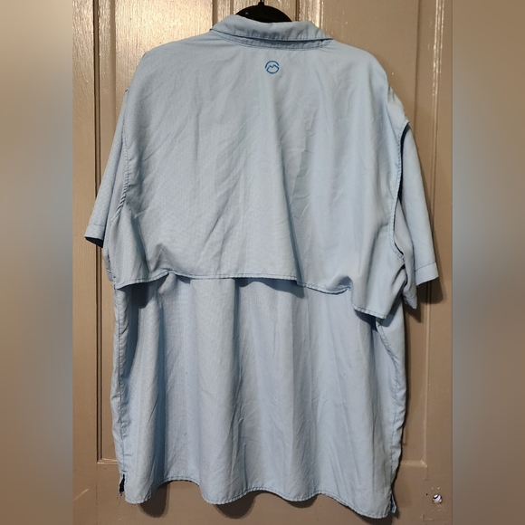 Magellan Outdoors Blue Plaid Fishing Relaxed Fit Shirt With Vents, Size XXL - Picture 9 of 9